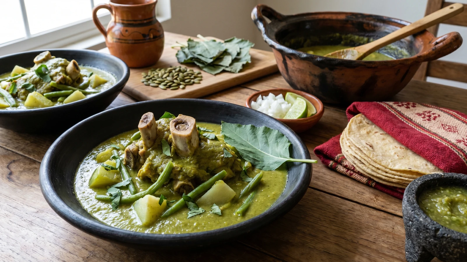 Mole Verde Oaxaqueño con Espinazo de Puerco