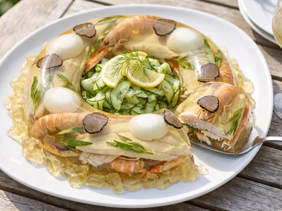 Fish Aspic with White Wine