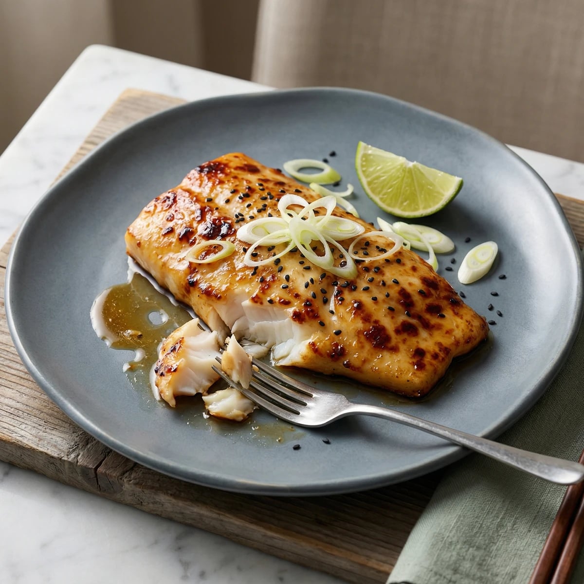 Pacific Cod with Miso Glaze
