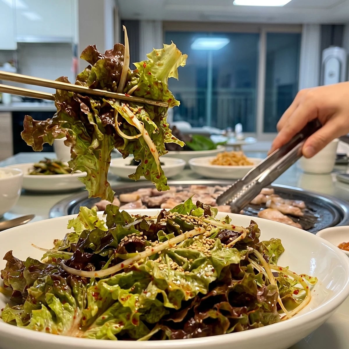 Sangchu-geotjeori (Spicy Lettuce Salad)