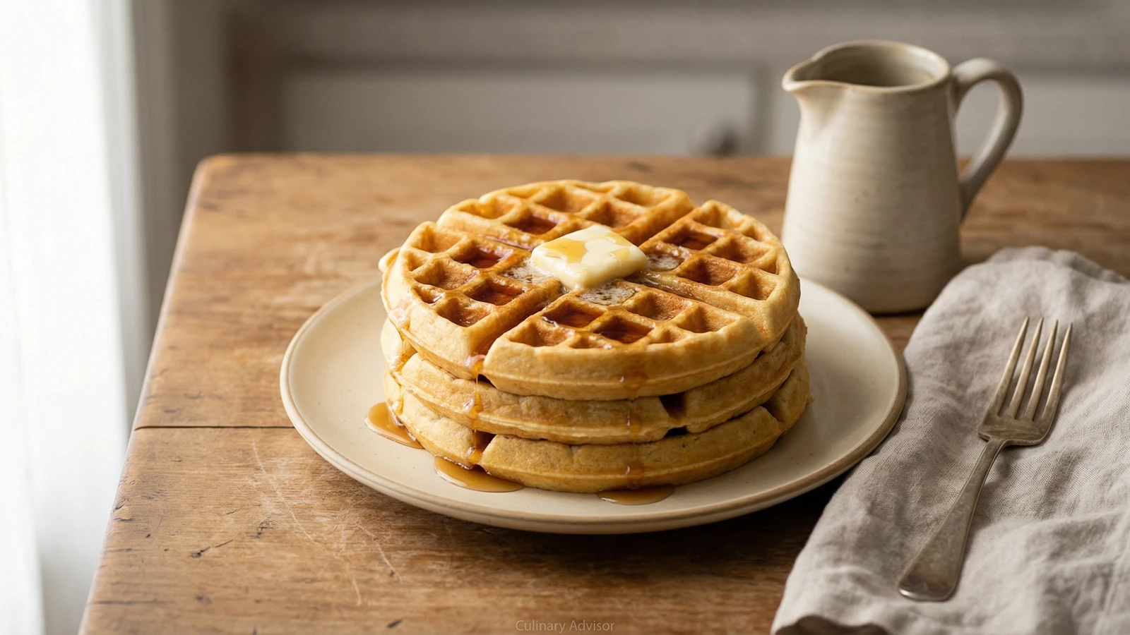 Crispy Buttermilk Waffles