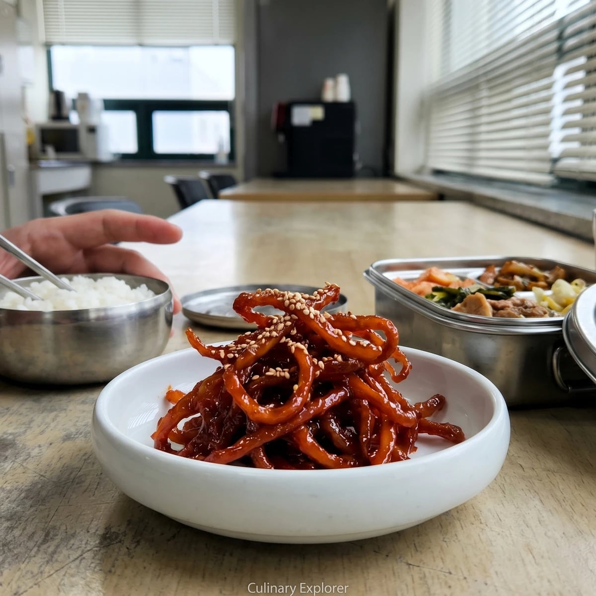 Jinmichae-bokkeum (Sweet-Spicy Dried Squid)