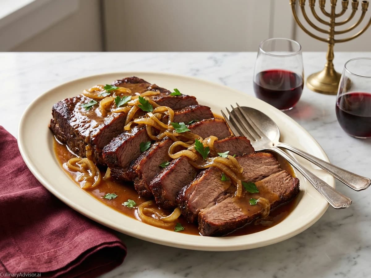 Braised Beef Brisket with Onions - Chef Dean