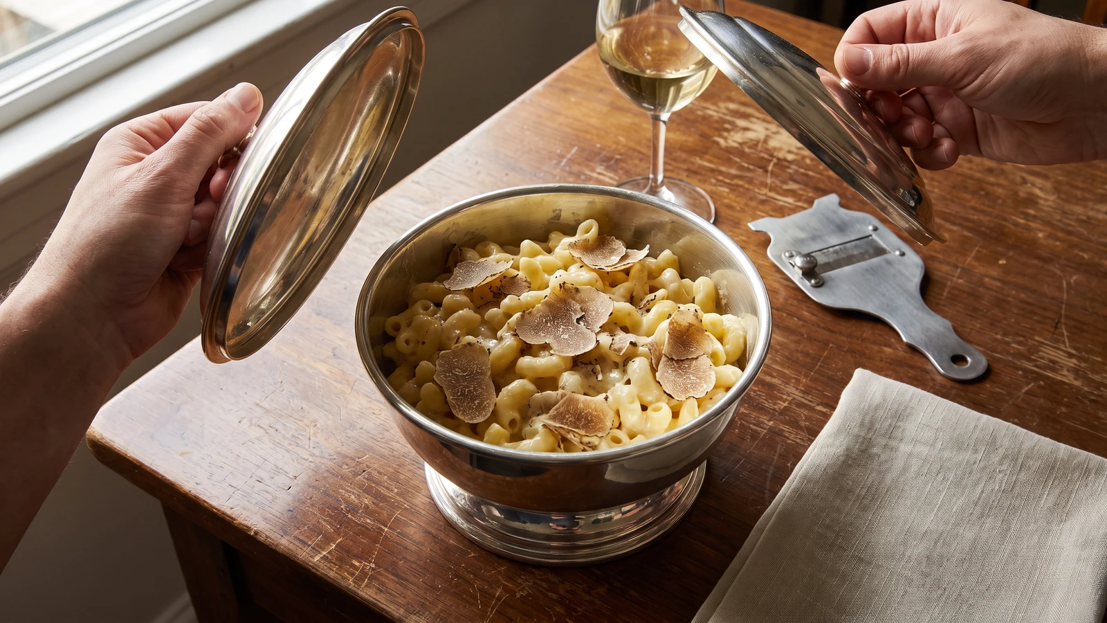 Macaroni aux Truffes Blanches