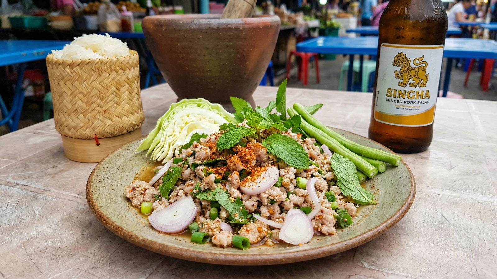 Isan Minced Pork Salad (Larb Moo)