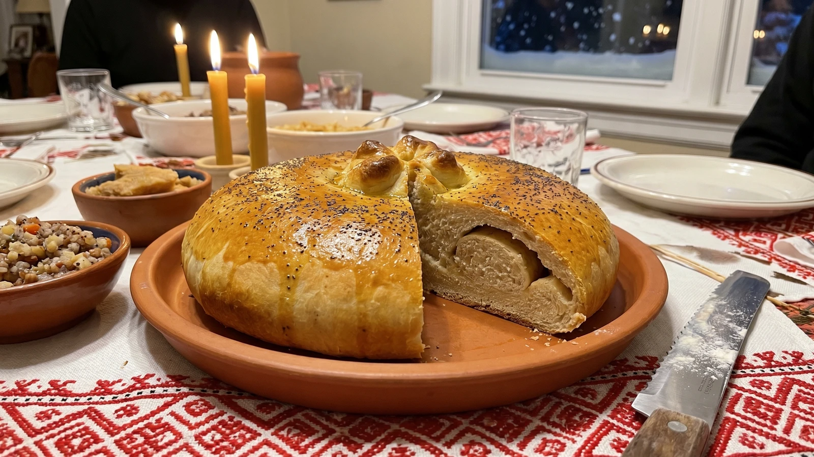 Knysh (книш, Christmas bread with a soul)