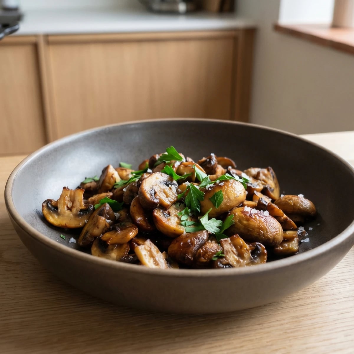 Stegte Champignoner i Smør