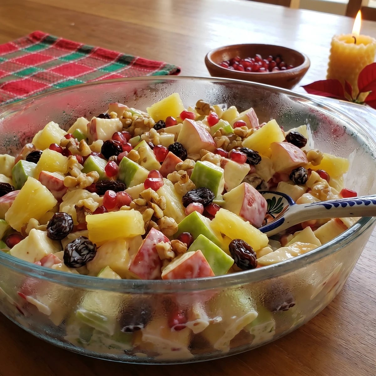 Ensalada de Manzana Navideña