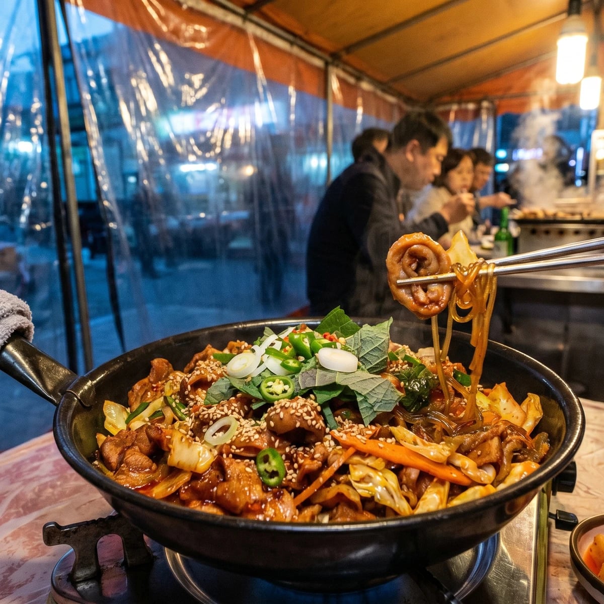 Gopchang-bokkeum (Spicy Stir-Fried Pork Small Intestine)