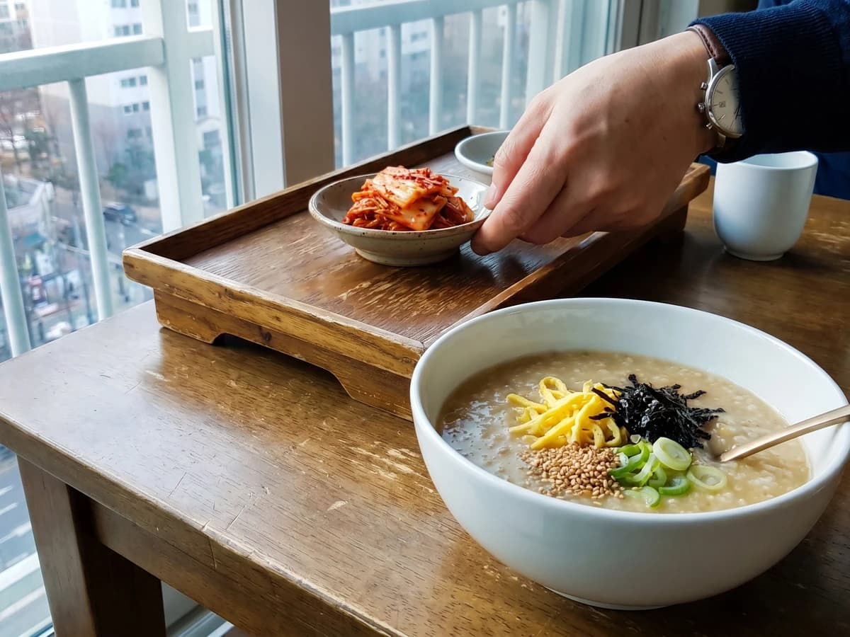 Jangguk-juk (장국죽, Beef and Soy Porridge)