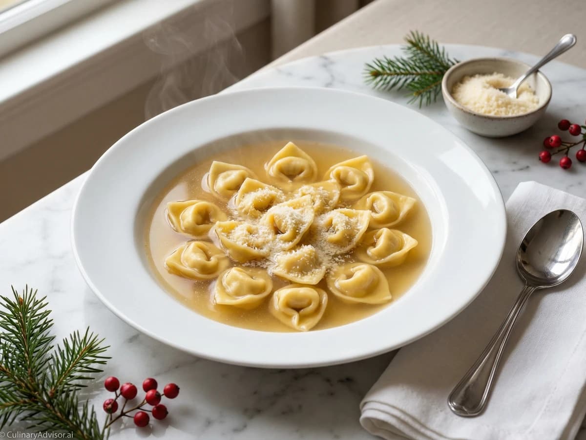 Italian Tortellini in Brodo - Chef Dean