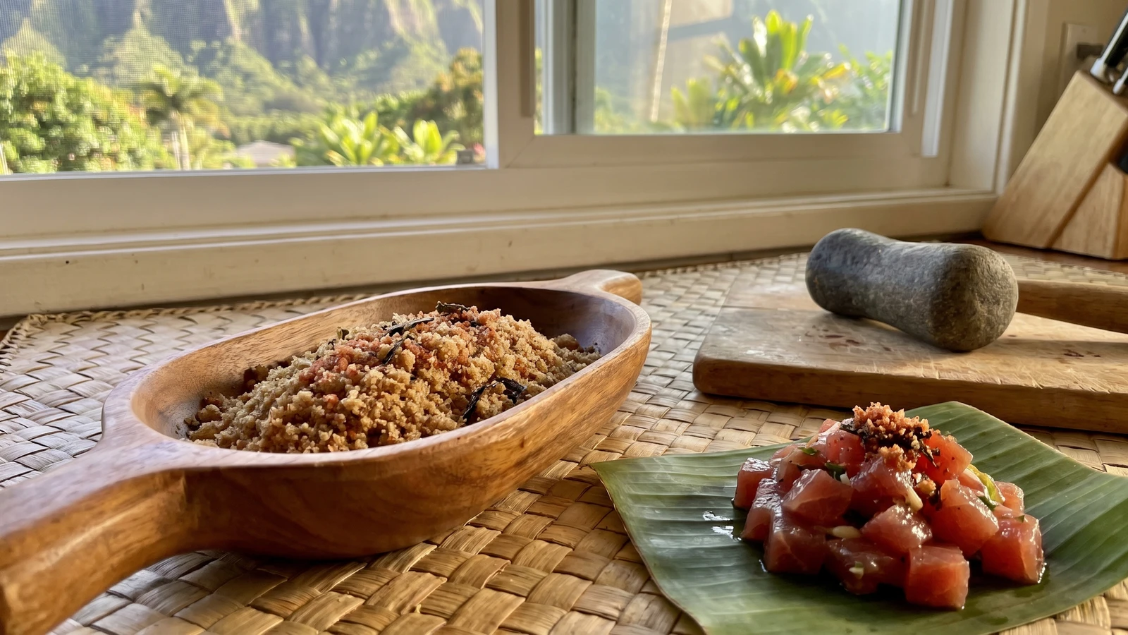 ʻInamona (Hawaiian Roasted Kukui Nut Relish)