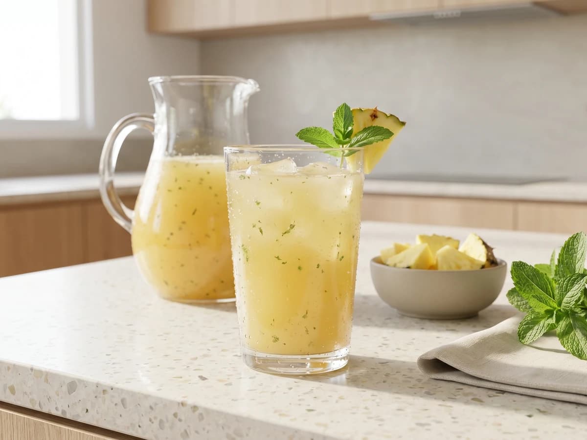 Suco de Abacaxi com Hortelã - Chef Juliana