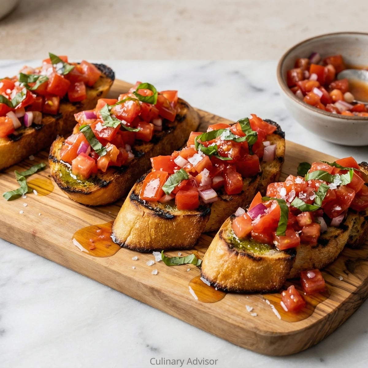 Classic Tomato Bruschetta with Fresh Basil