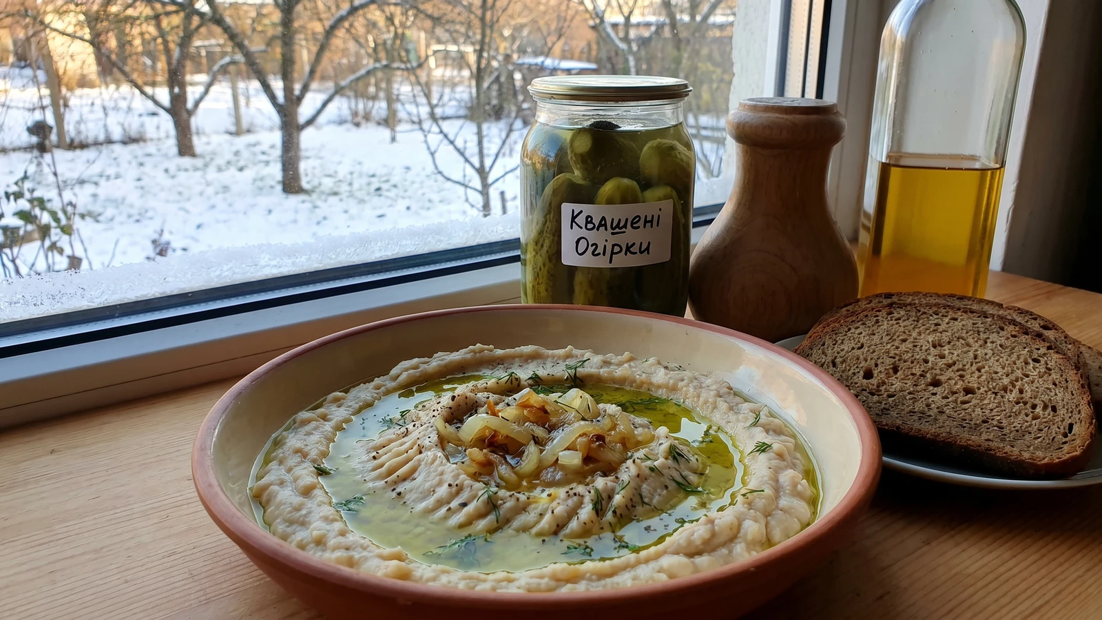 Pashtet iz Kvasoli (паштет із квасолі, white bean pâté)