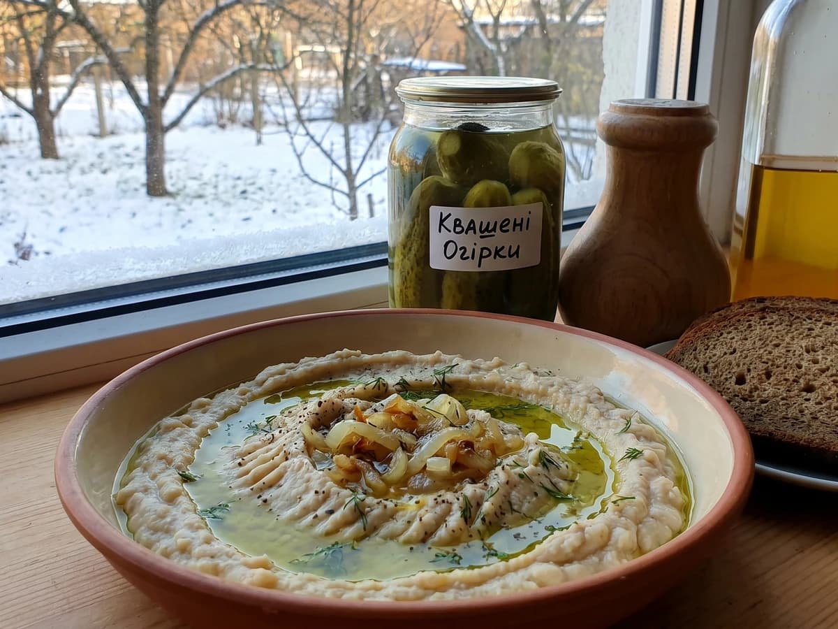 Pashtet iz Kvasoli (паштет із квасолі, white bean pâté) - Chef Lesia