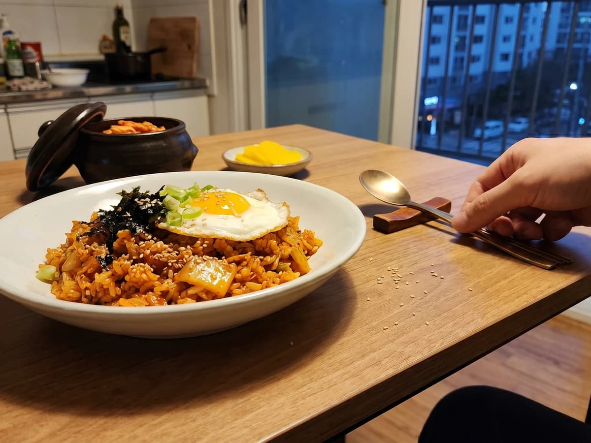 Kimchi-bokkeumbap (Kimchi Fried Rice) - Chef Jeong-sun