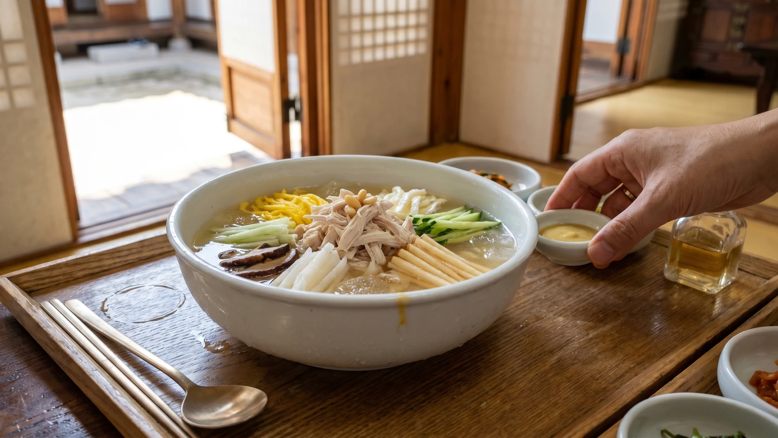 Chogye-tang (초계탕, Chilled Vinegar Chicken Soup)