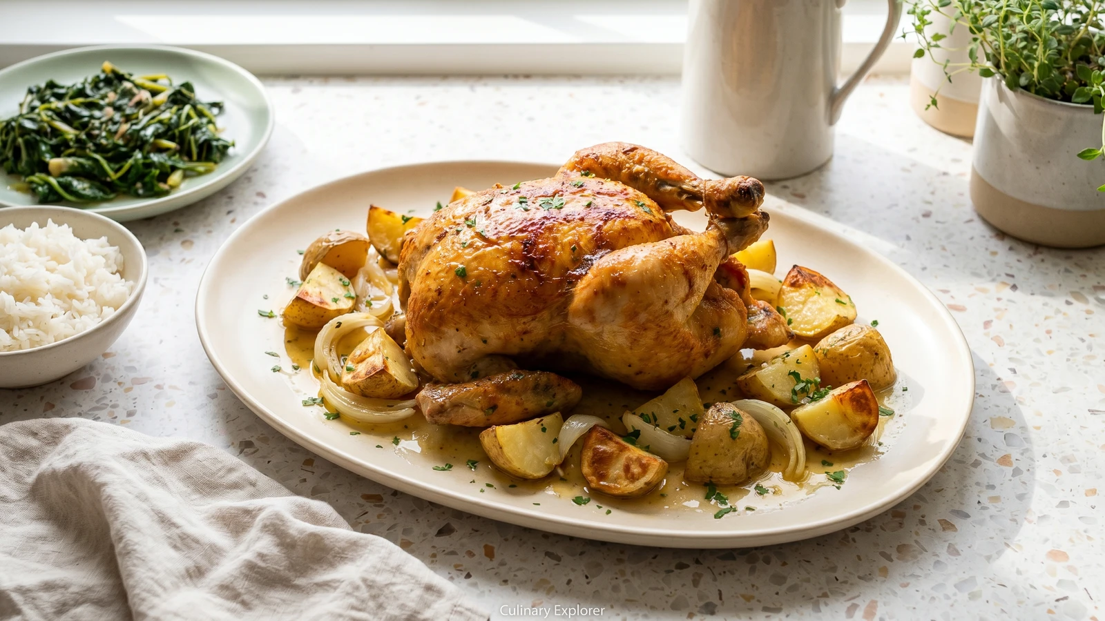 Frango Assado com Batatas