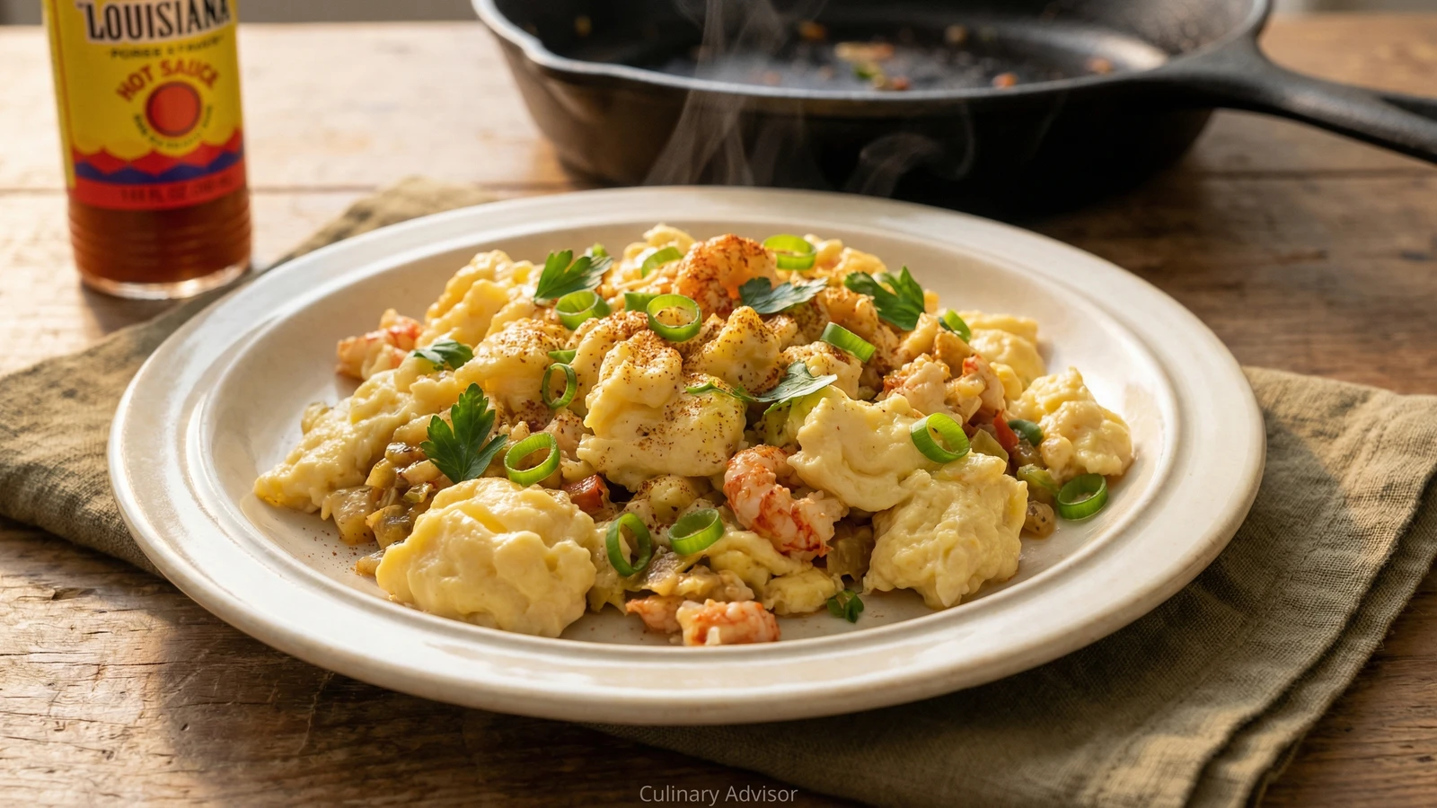 Crawfish Scrambled Eggs