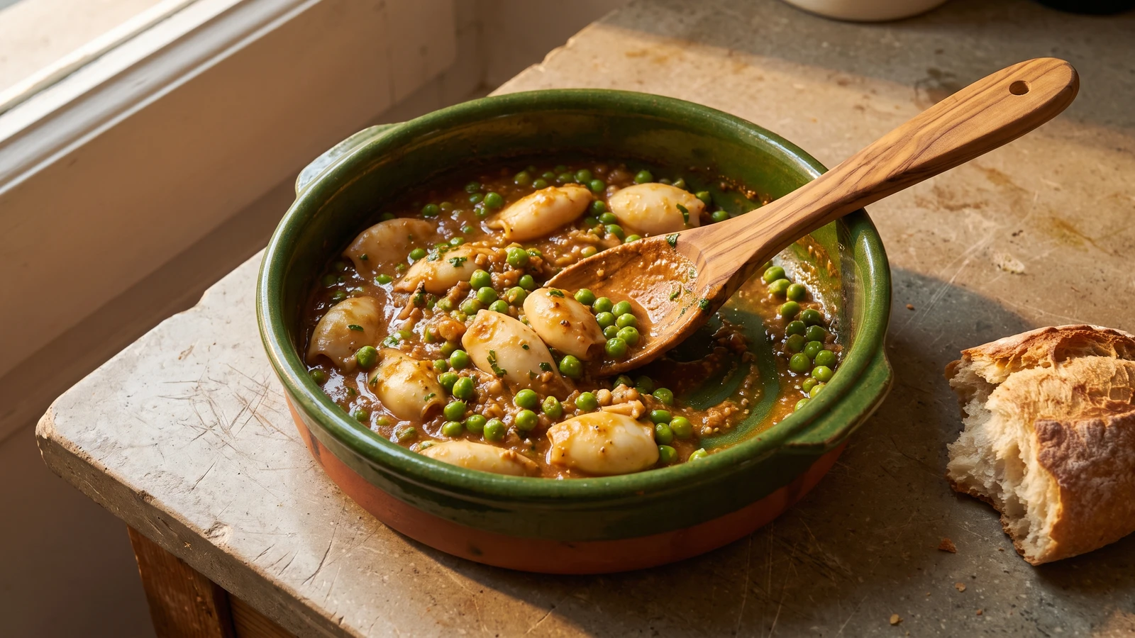 Sepia con Guisantes (Sèpia amb Pèsols)