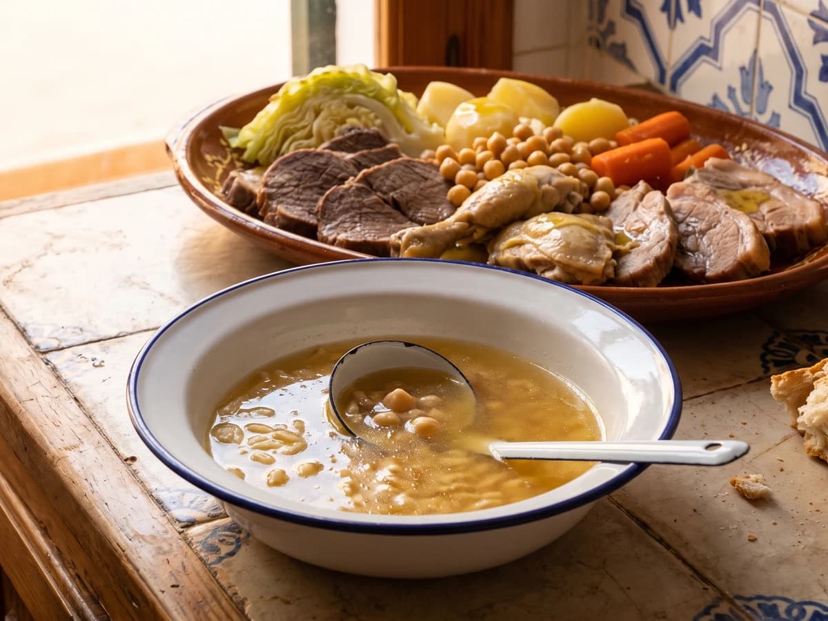 Brou Menorquí (Menorcan Cocido Broth)
