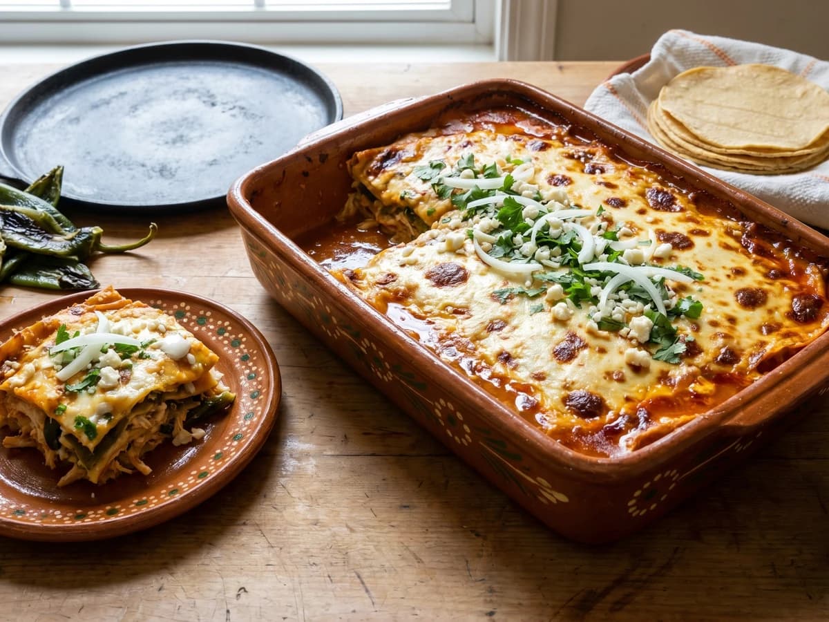 Jalisco Tortilla Casserole (Pastel Azteca) - Chef Lupita