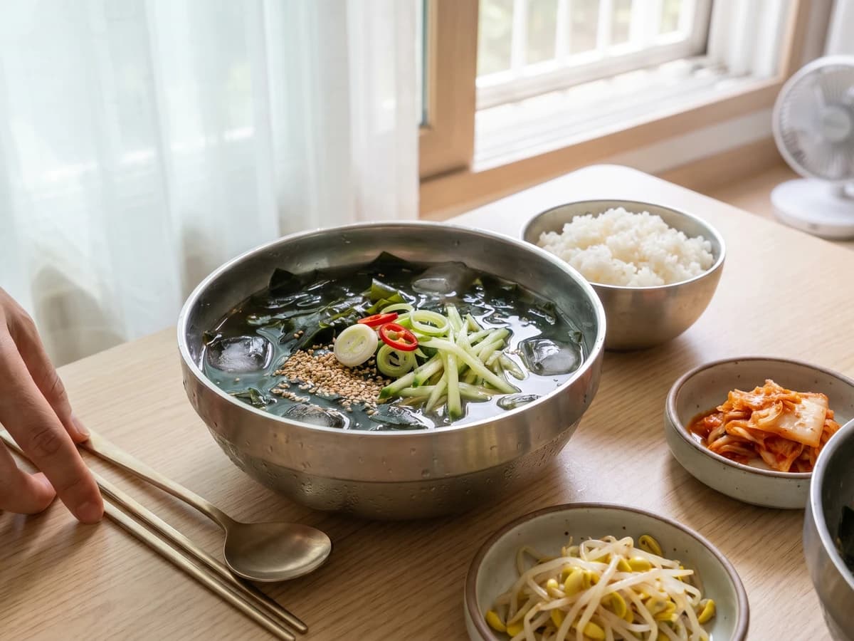 Miyeok-naengguk (Cold Seaweed Soup) - Chef Jeong-sun