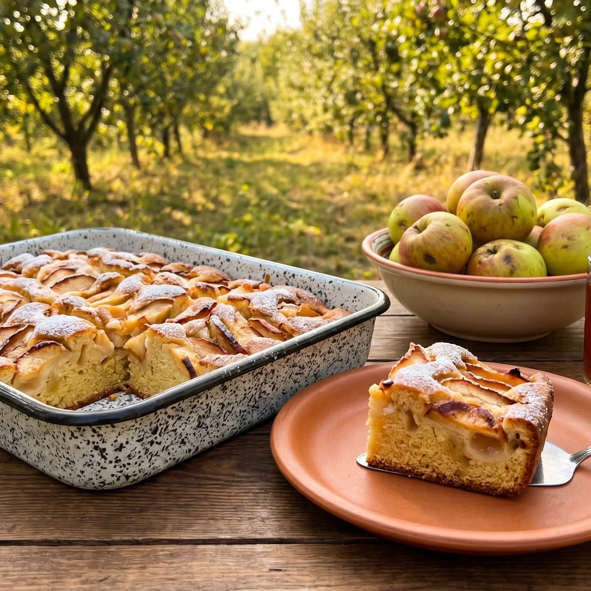 Yabluchnyk (яблучник, rustic apple cake)