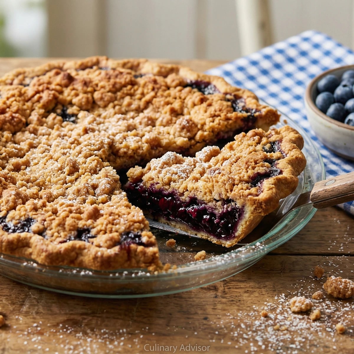 New Jersey Blueberry Crumb Pie