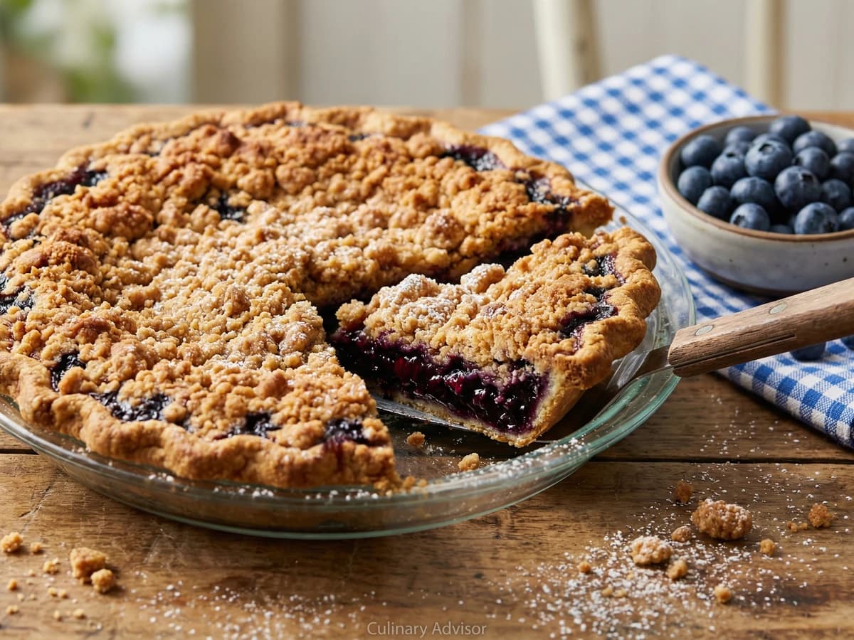 New Jersey Blueberry Crumb Pie