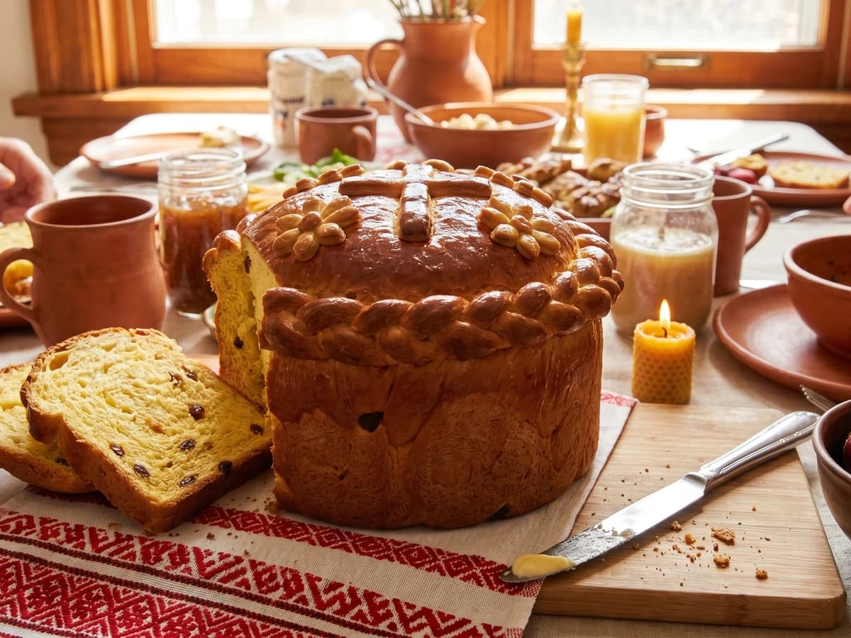 Bukovynska Dora (буковинська дора, Bukovyna Easter bread)