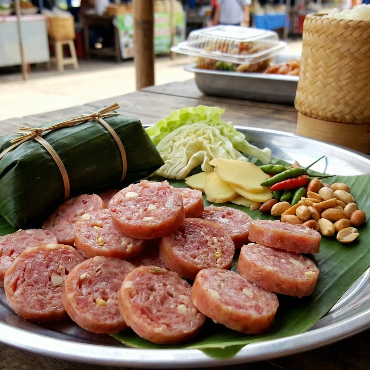 Fermented Pork Sausage (Naem / แหนม)