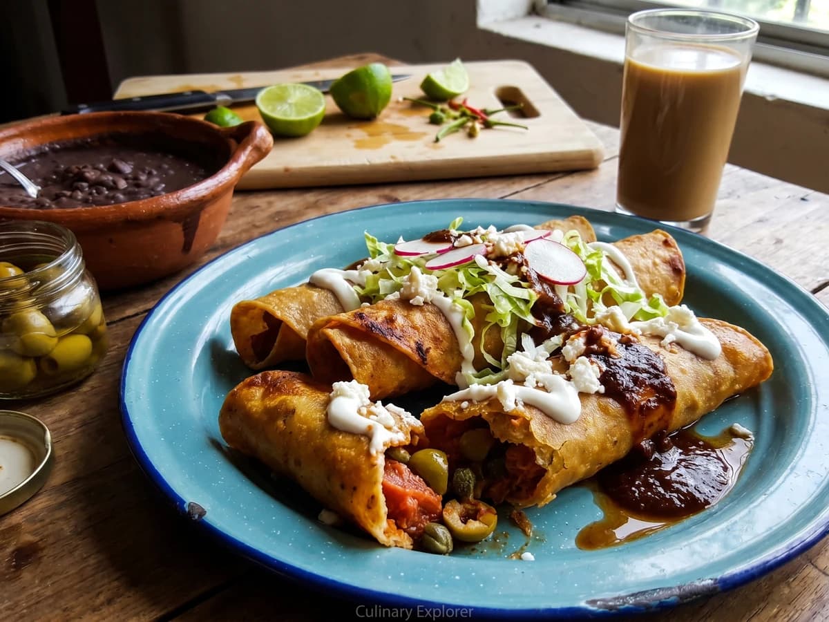Tacos Dorados de Atún Veracruzanos