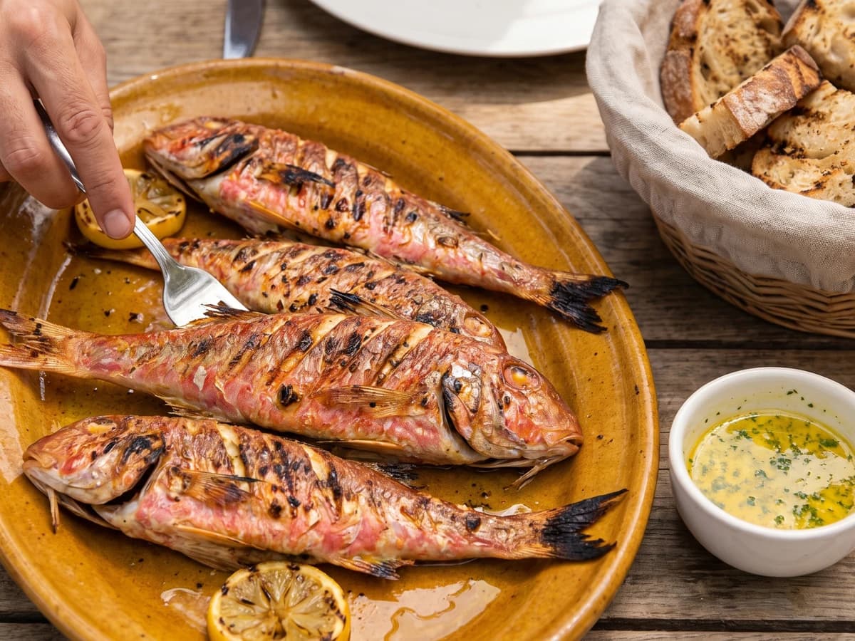 Grilled Red Mullet - Chef Juliette
