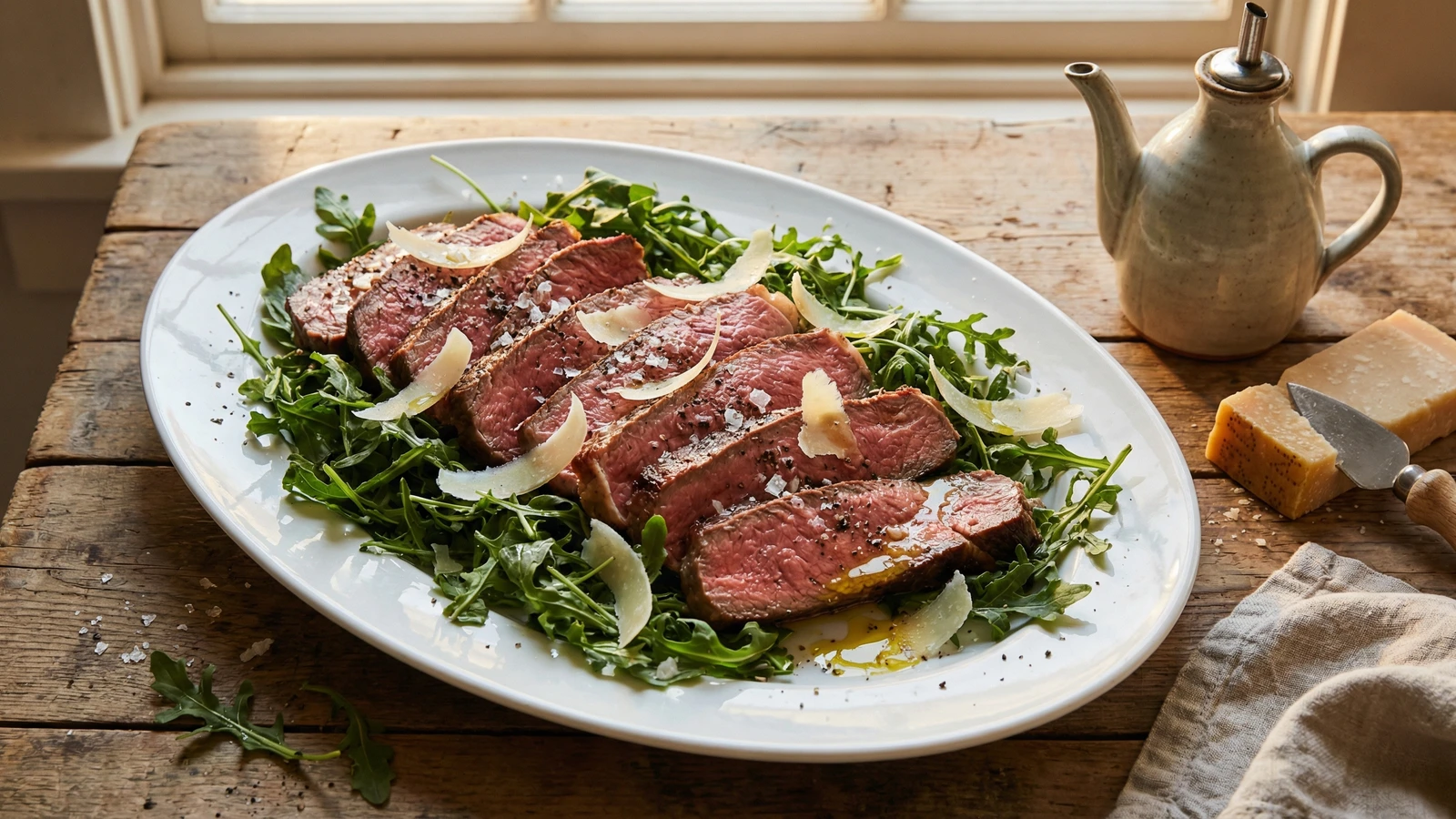 Tagliata di Manzo con Rucola