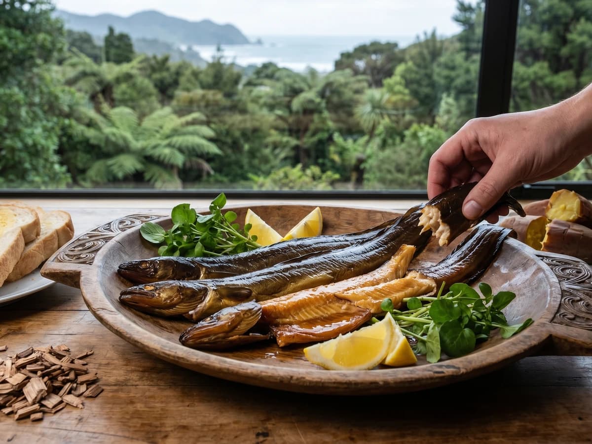 Smoked Tuna (Māori Freshwater Eel from Aotearoa) - Chef Makoa