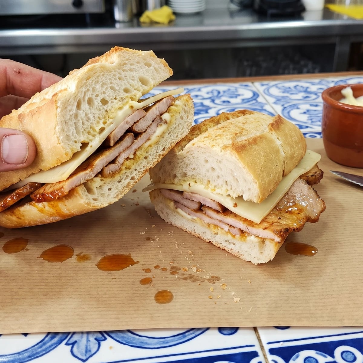 Bocadillo de Pata Asada Canario