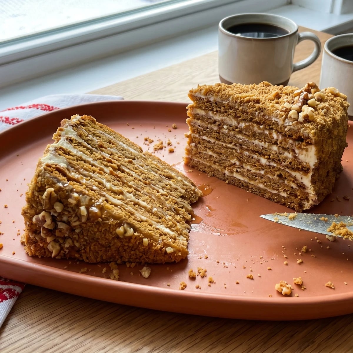 Medivnyk (медівник, spiced honey cake)