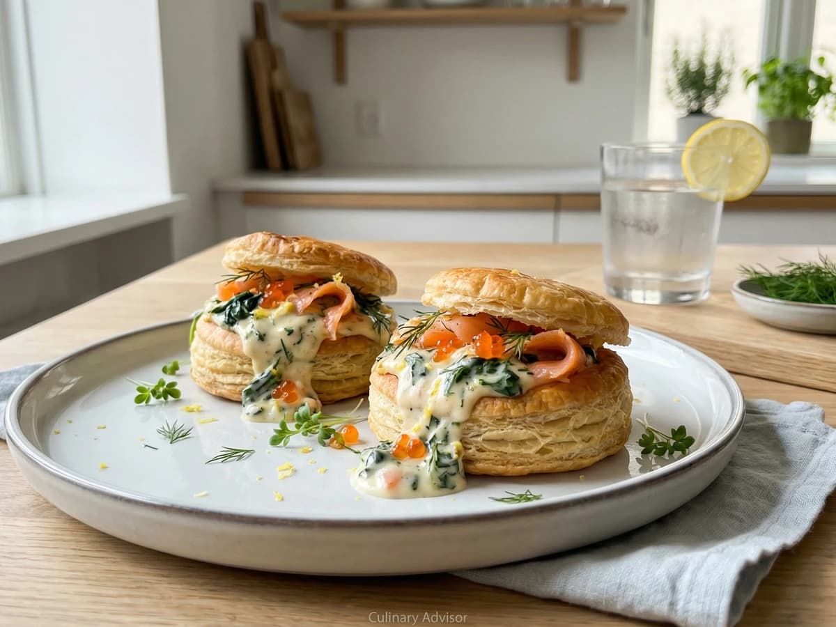 Tarteletter med Roget Laks og Spinat - Chef Freja