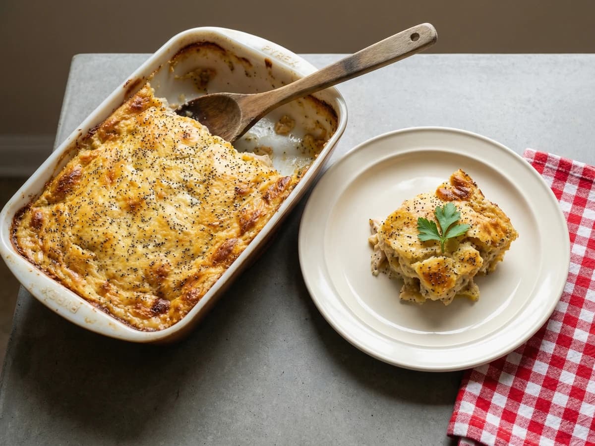 Poppy Seed Chicken Casserole - Chef Dean