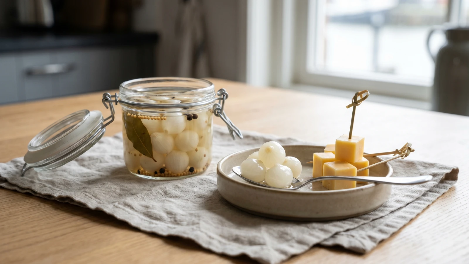 Zilveruitjes (Dutch Pickled Silverskin Onions)