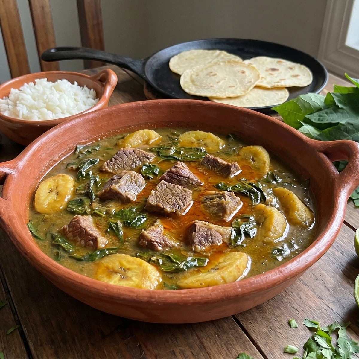 Carne Salada con Chaya Tabasqueña