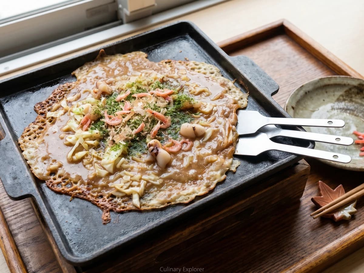 Monjayaki (もんじゃ焼き) - Chef Takumi