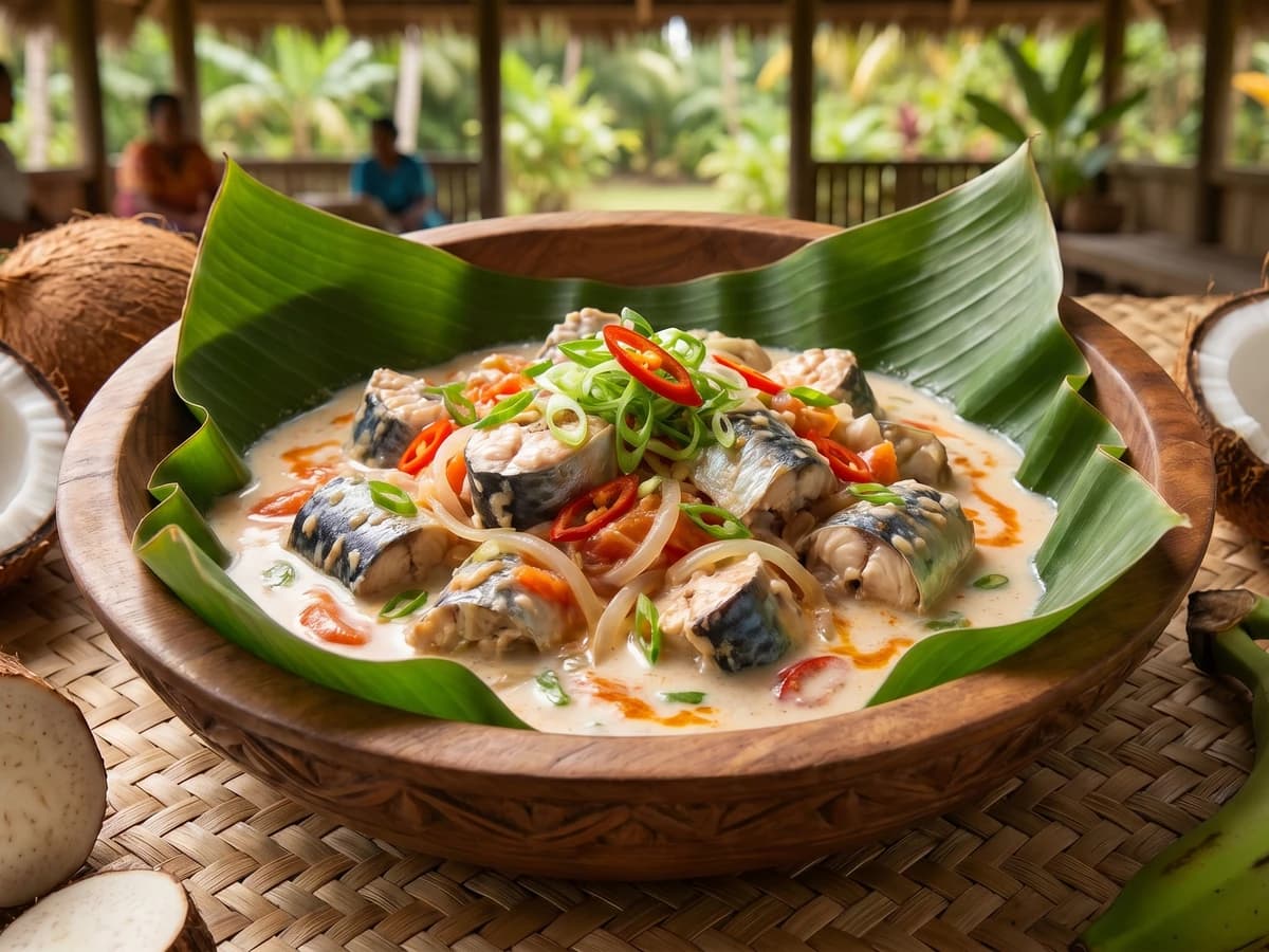 Faiʻai Eleni (Sāmoan Mackerel in Coconut Cream) - Chef Makoa
