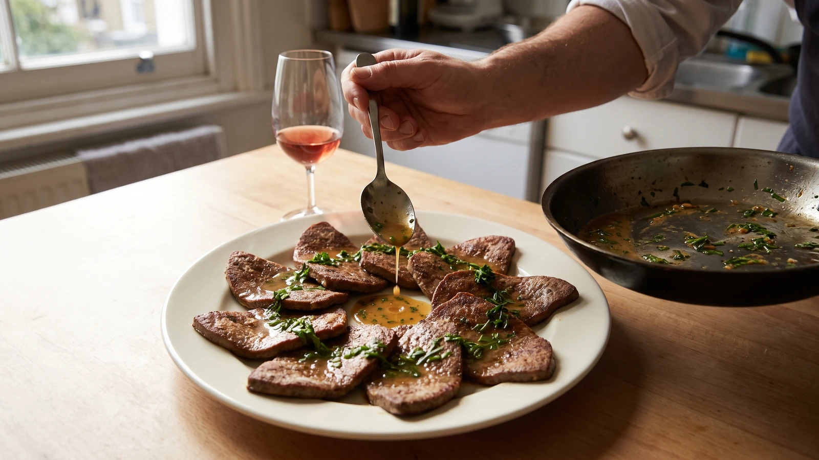 Foie de Veau Sauté aux Fines Herbes