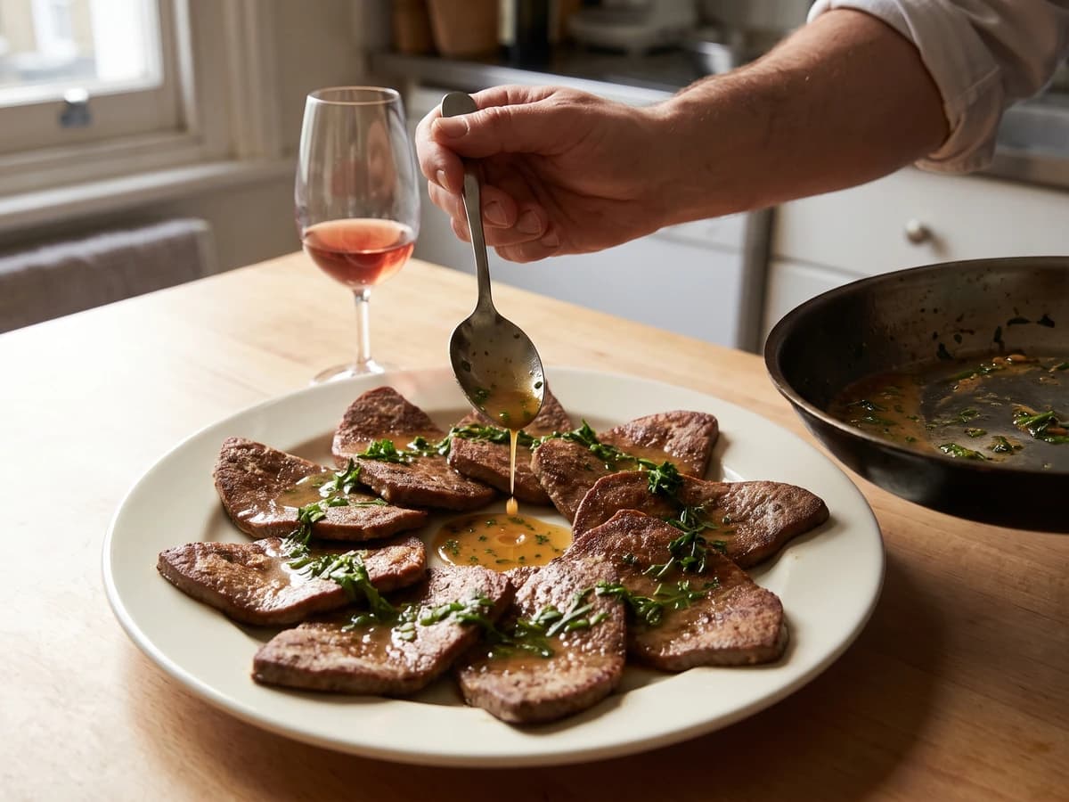 Foie de Veau Sauté aux Fines Herbes - Chef Juliette