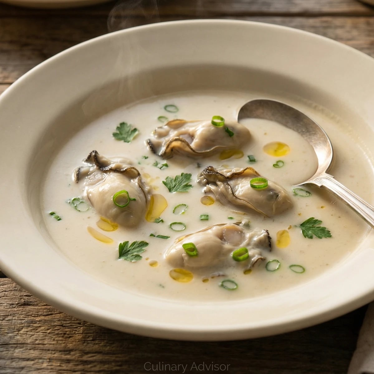 Oyster Bisque with Herbsaint