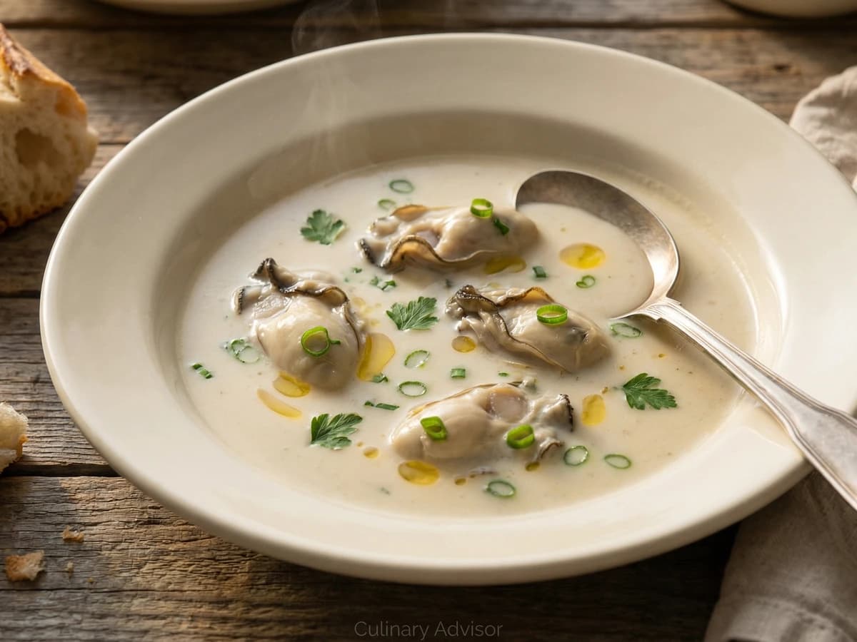 Oyster Bisque with Herbsaint