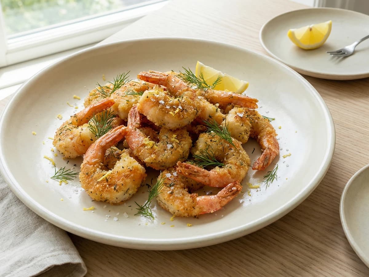 Panerede Rejer med Dild og Citron - Chef Freja